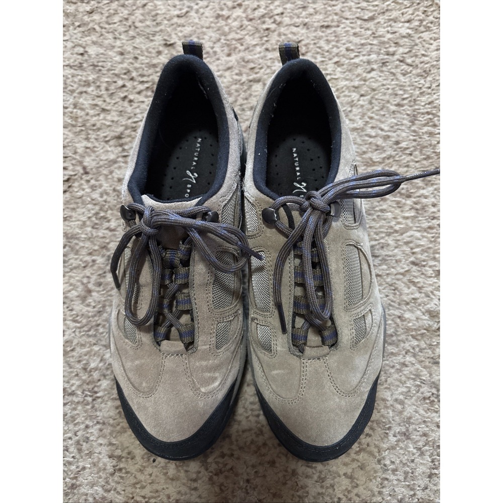 Natural Sport Tan Suede Leather Hiking Shoes Tan EUC Sz 8.5